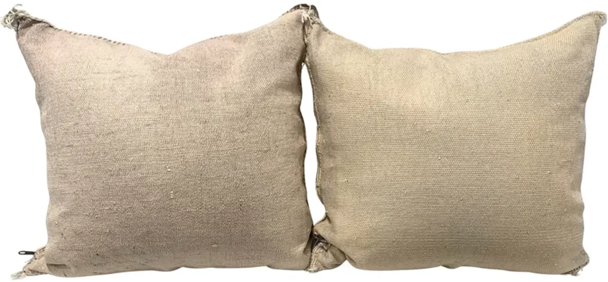 Moroccan Sabra Silk Pillows - Set of 2