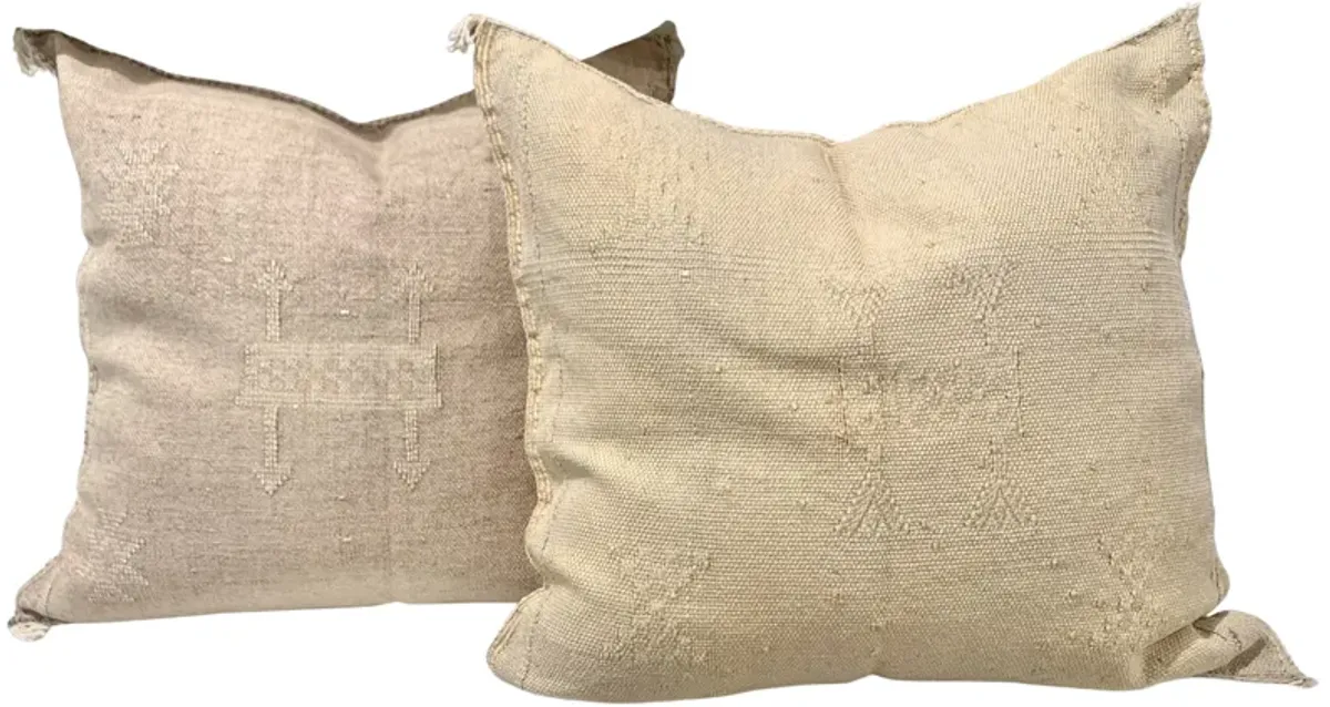 Moroccan Sabra Silk Pillows - Set of 2