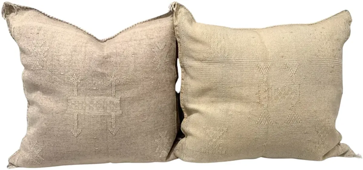 Moroccan Sabra Silk Pillows - Set of 2