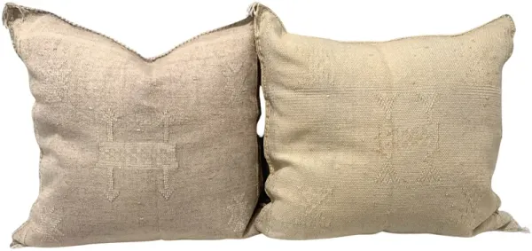 Moroccan Sabra Silk Pillows - Set of 2 - Eat Drink Home