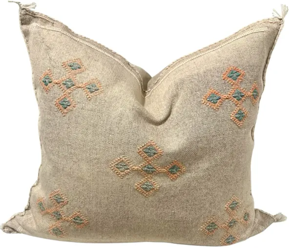 Moroccan Sabra Silk Pillow - Eat Drink Home