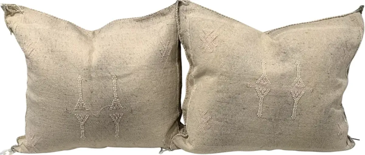 Moroccan Sabra Silk Pillows - Set of 2