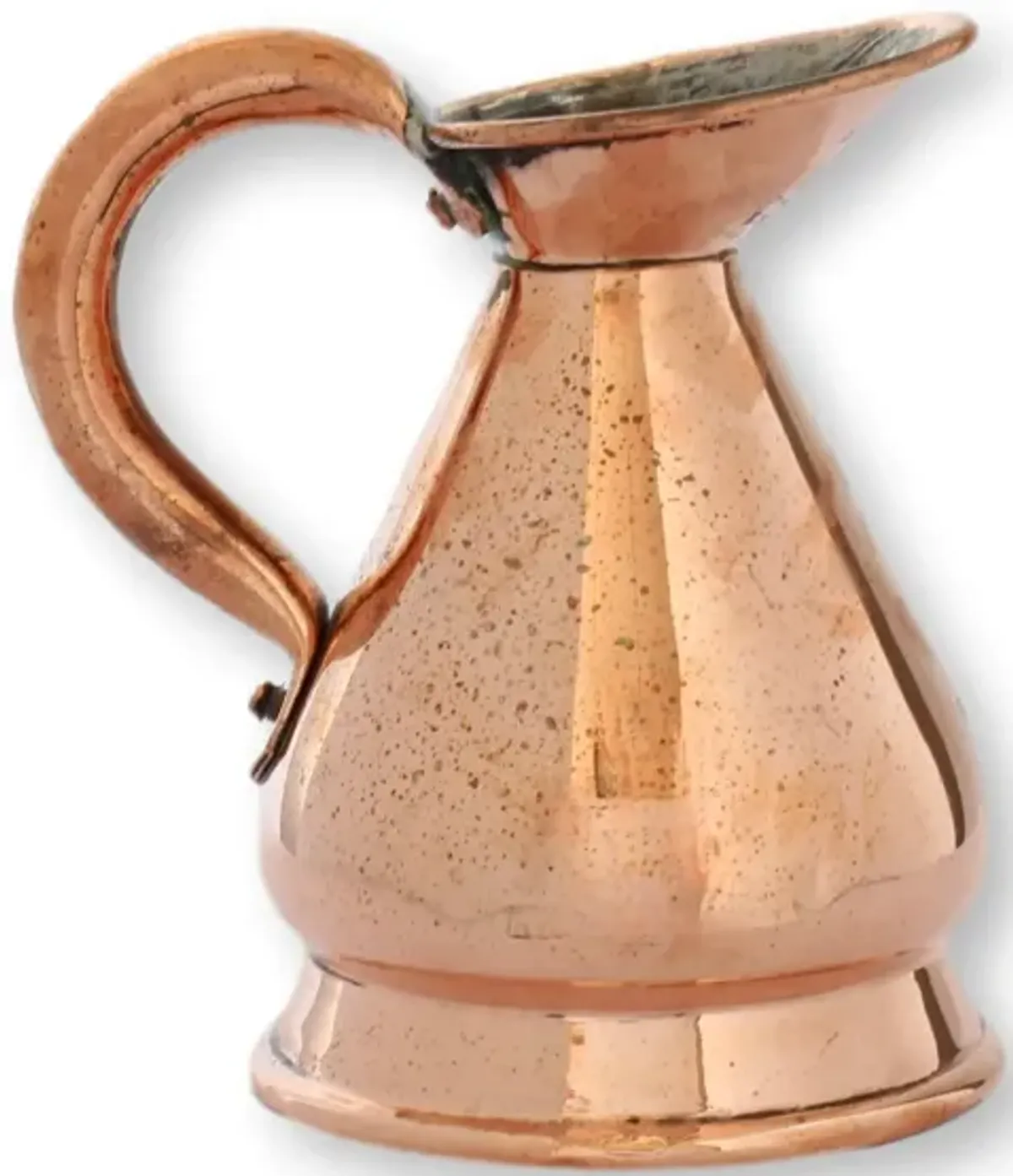 19th-C Georgian Half Pint Haystack Jug - Rose Victoria - Gold