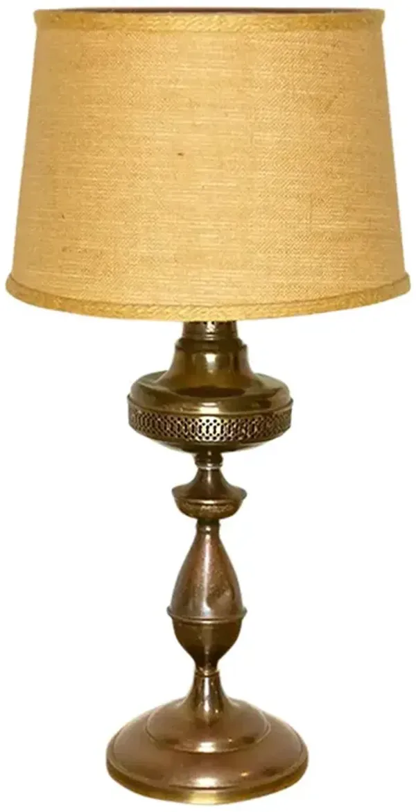 Timeless Antique Brass Lamp - de-cor - Brown