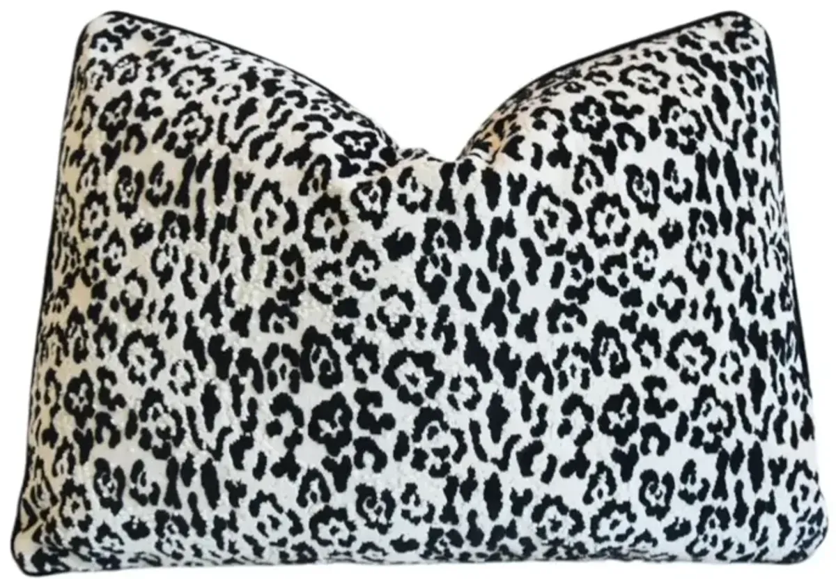 Pierre Frey Jungle Leopard Velvet Pillow