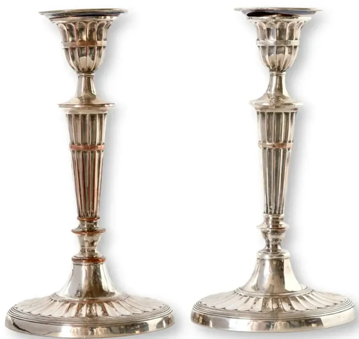 Georgian Silver-Plate Candelsticks