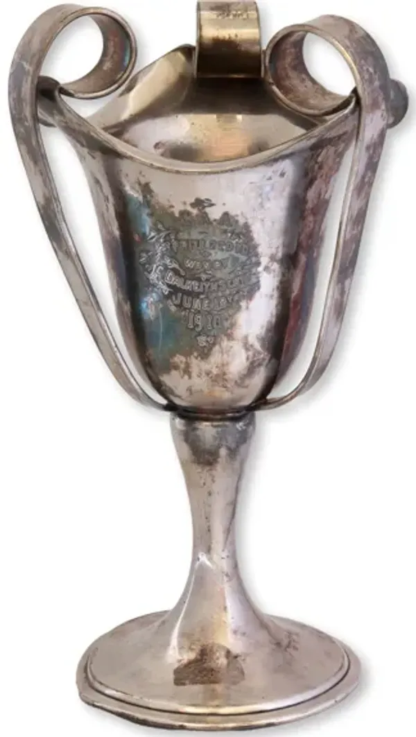 1910 Track & Field 220yd Trophy - New England Mercantile - Silver