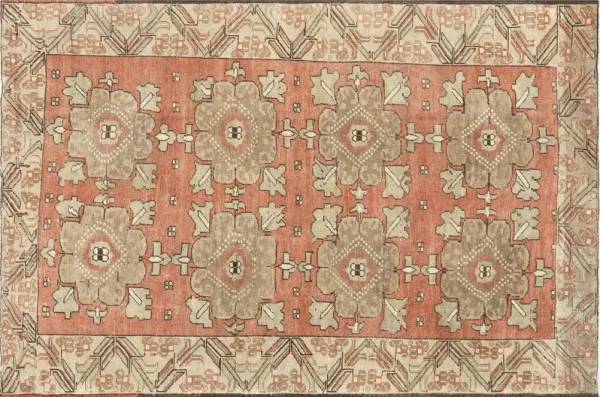 1960s Turkish Oushak Rug - 5'8" x 8'7"