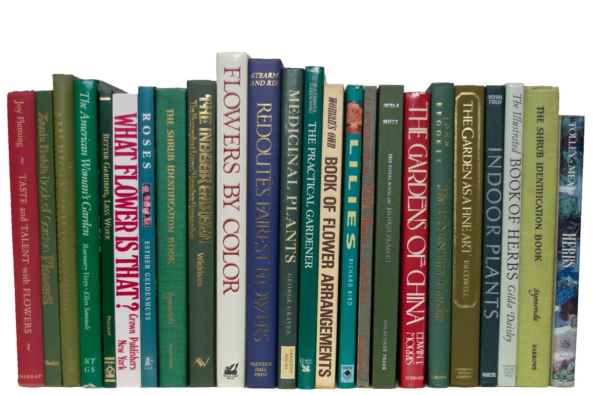 Vintage Gardening Oversized Book By The Foot