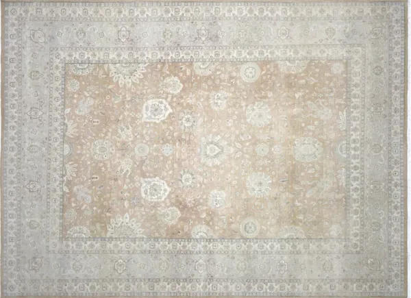 1960s Turkish Oushak Rug-5'4" x 10'11" - Green - Green