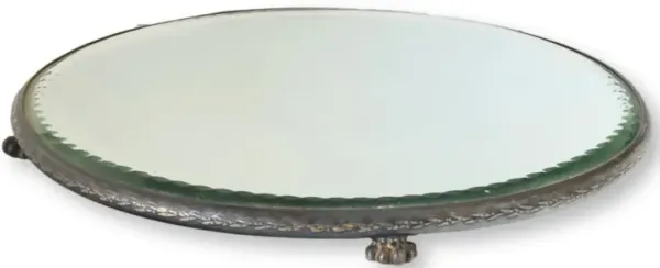 Antique Silver-Plate Mirrored Plateau - New England Mercantile