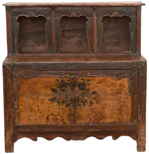 Himalayan Shrine Antique Tibetan Cabinet