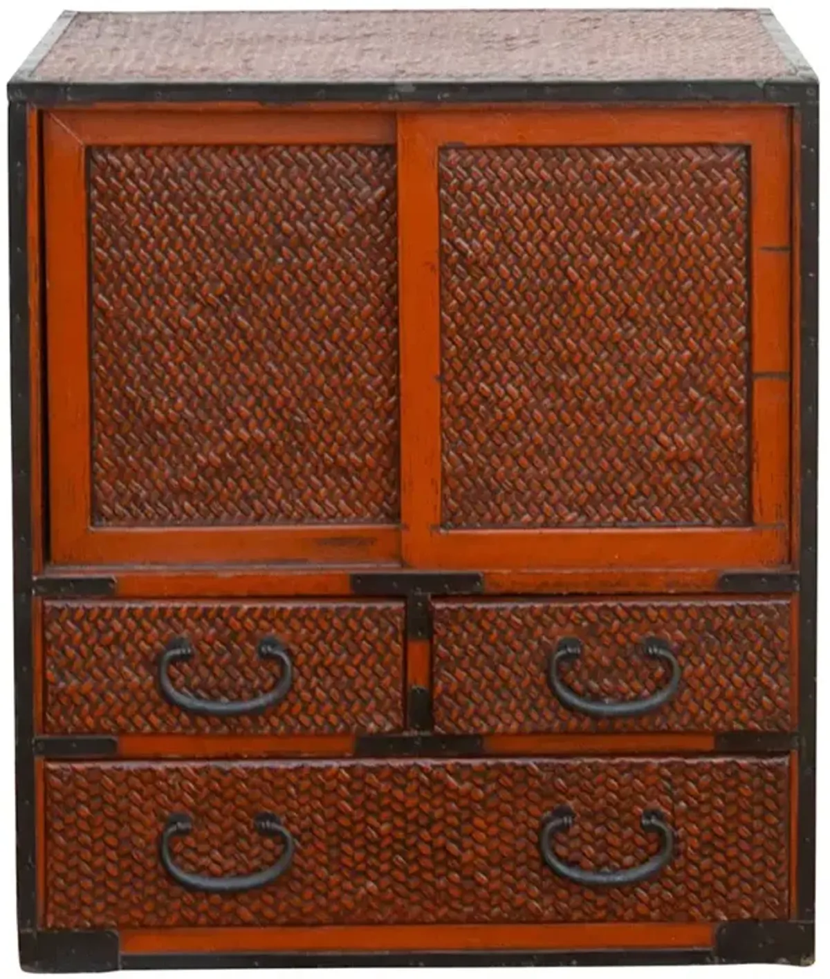 Mid-Century Japanese Tansu Chest - de-cor - Brown