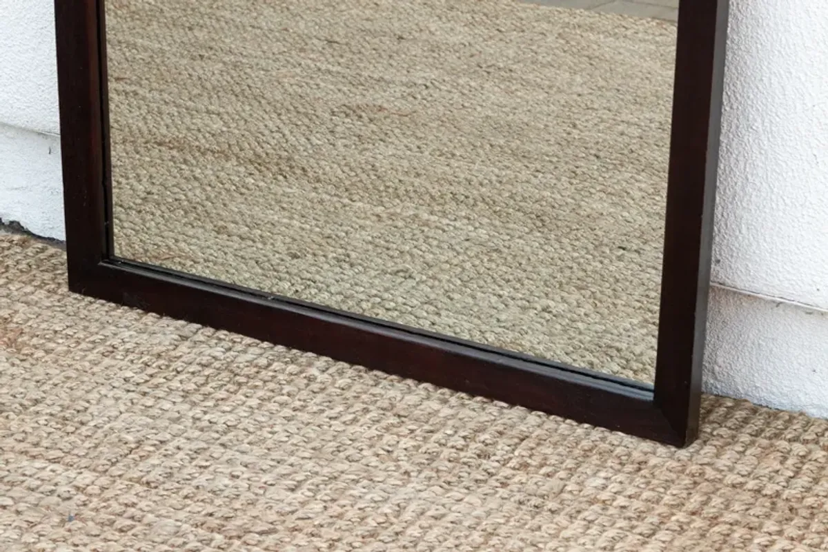 Large Elegant Vintage Rosewood Mirror - de-cor - Brown