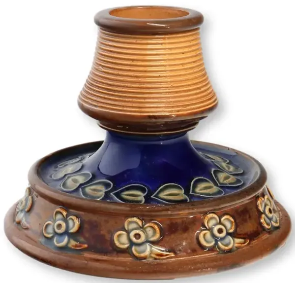 Doulton Stoneware Match Holder / Striker - The Queens Landing - Blue