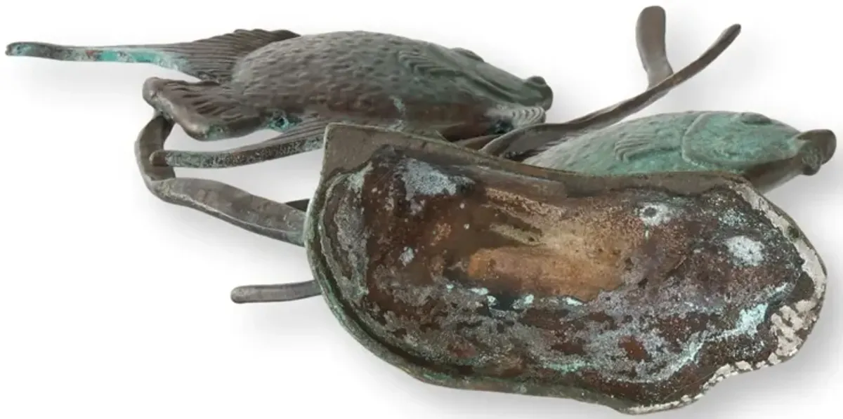 Angel Fish Bronze Sculpture - The Queens Landing - Black