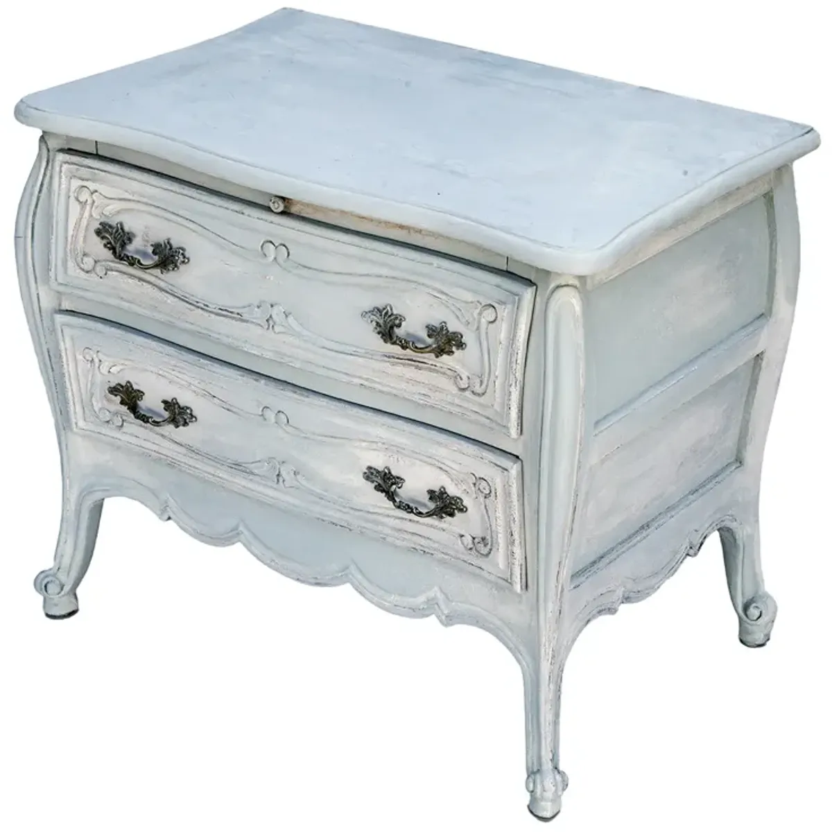 Pale Blue French Provincial Nightstand