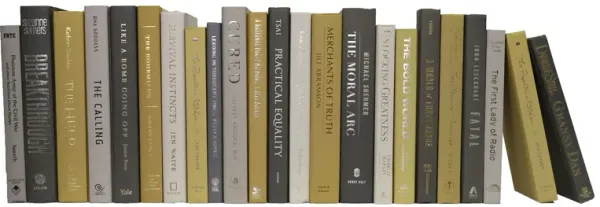 Modern Decorative Books by the Foot - Sunny Haze - Booth & Williams - gray