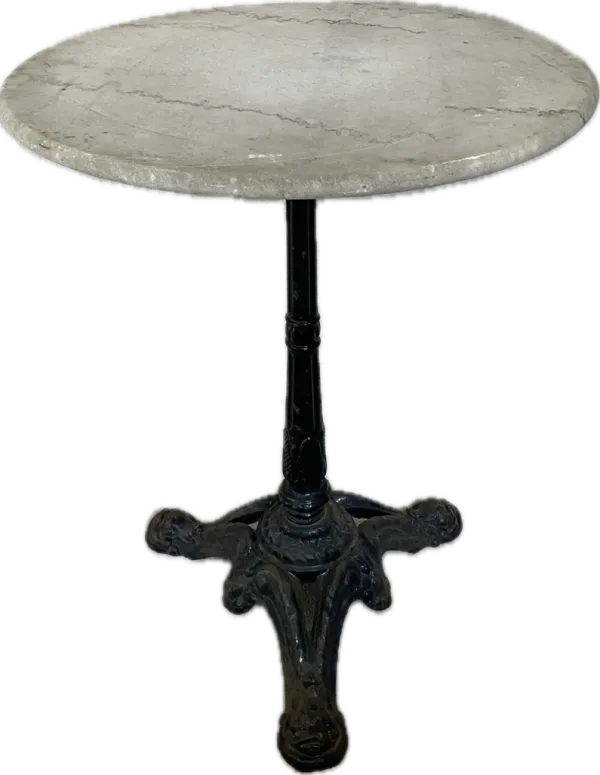 Antique French Marble Bistro Table - Ballyhoo