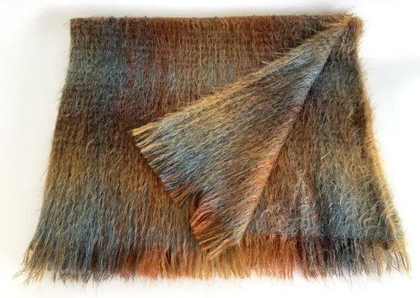 Mulberry Brushed Mohair Throw 58 x 98