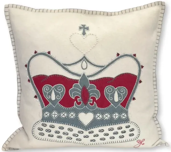 Jan Constantine Wool Crown Pillow