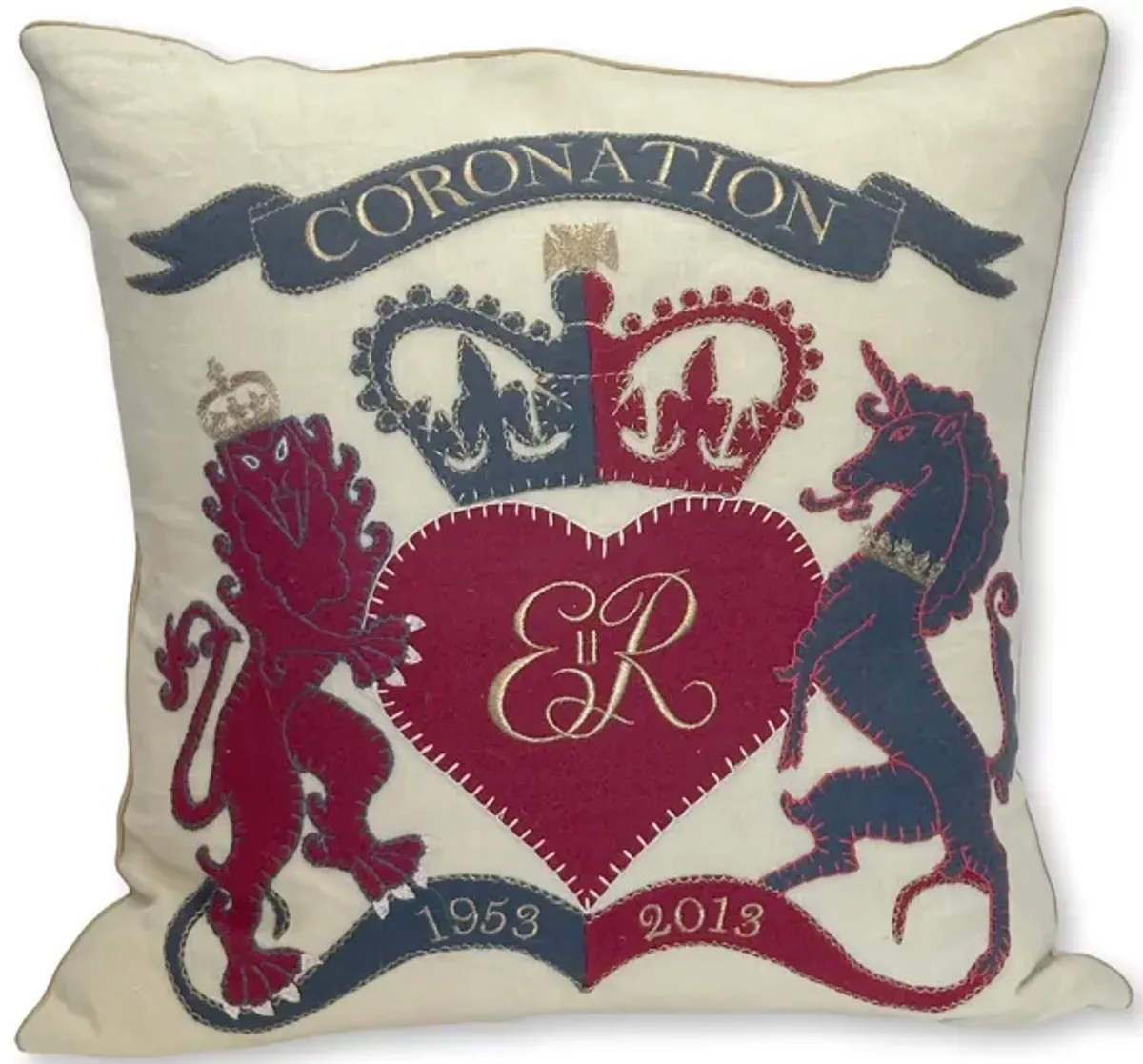 Jan Constantine Diamond Jubilee Pillow - Rose Victoria