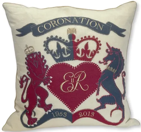 Jan Constantine Diamond Jubilee Pillow - Rose Victoria