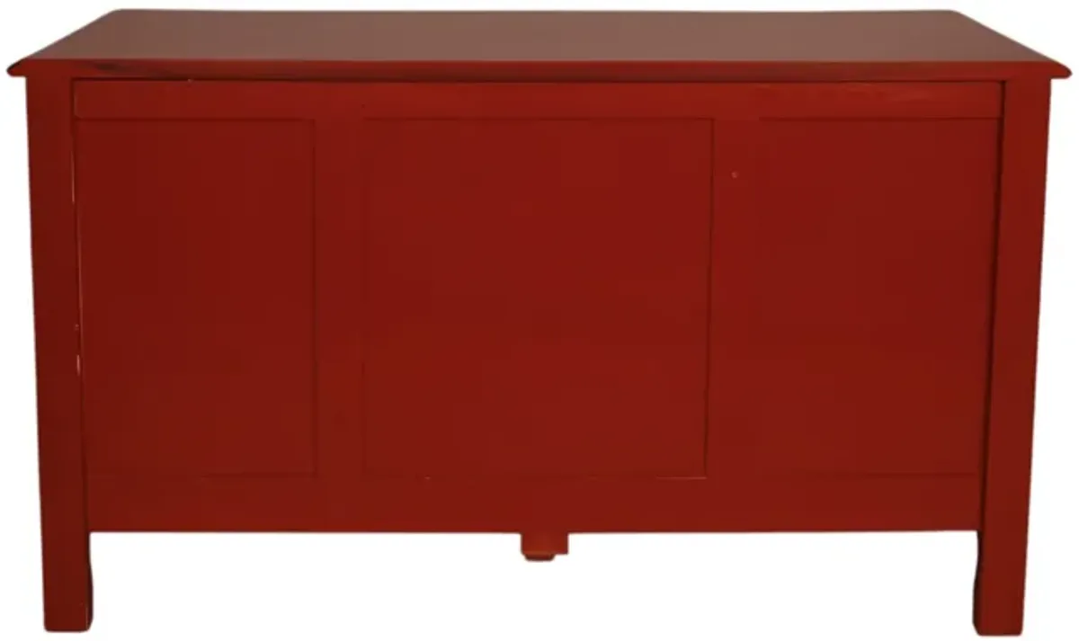 Deep Red French Provincial Dresser - Interesting Things