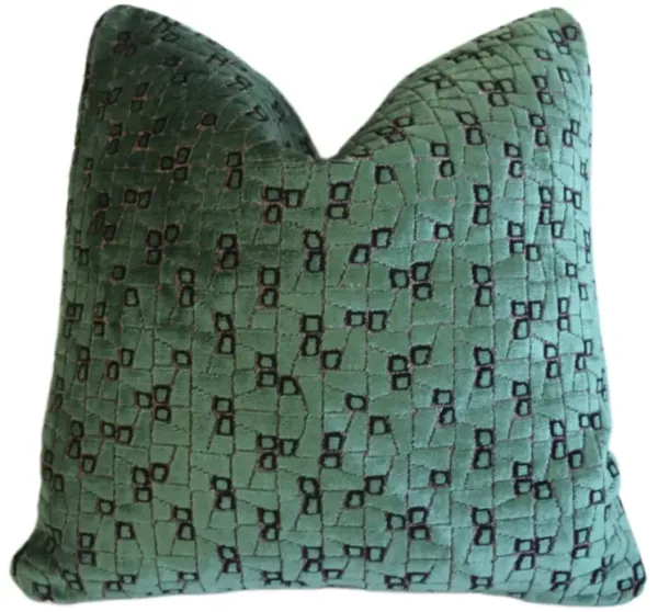 Designer Kravet Modern Velvet Pillow