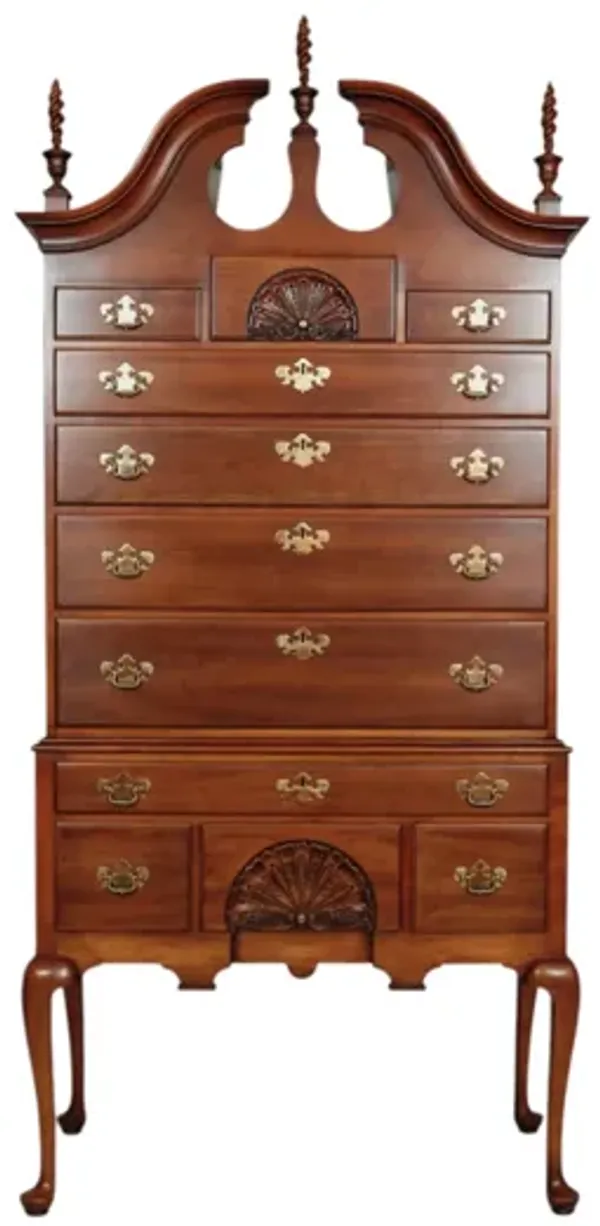 1981 Statton Queen Anne Style Highboy