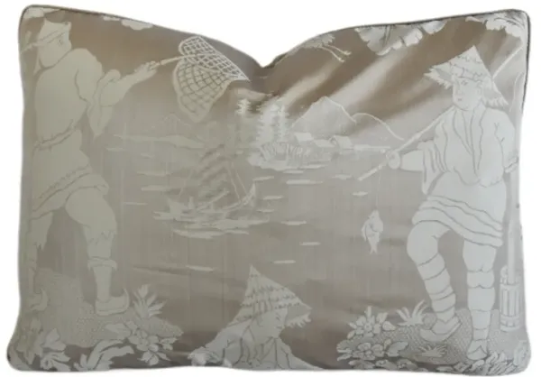 Scalamandre Silk Chinoiserie Pillow