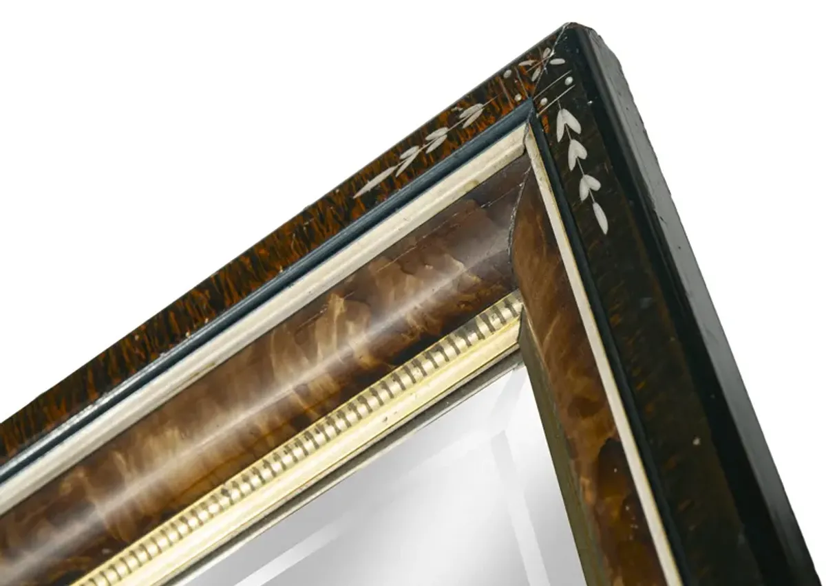 Eastlake Victorian Beveled Mirror - Fleur de Lex Antiques - Brown