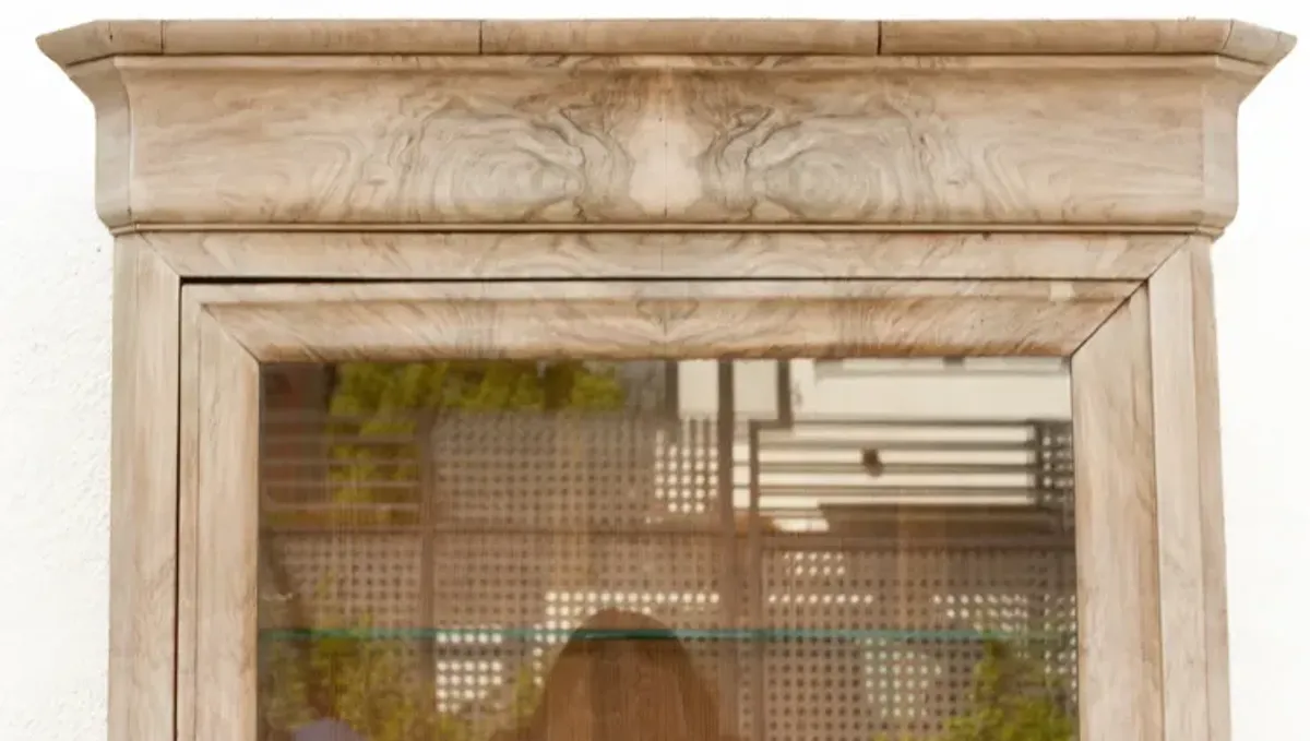 Antique Louis Philippe Bleached Bookcase - de-cor - Brown