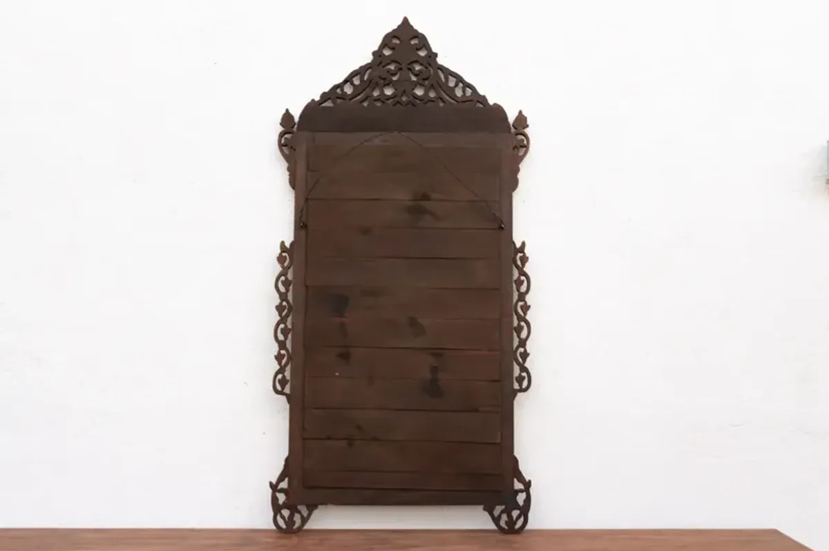 Damascus Mother of Pearl Inlay Mirror - de-cor - Brown