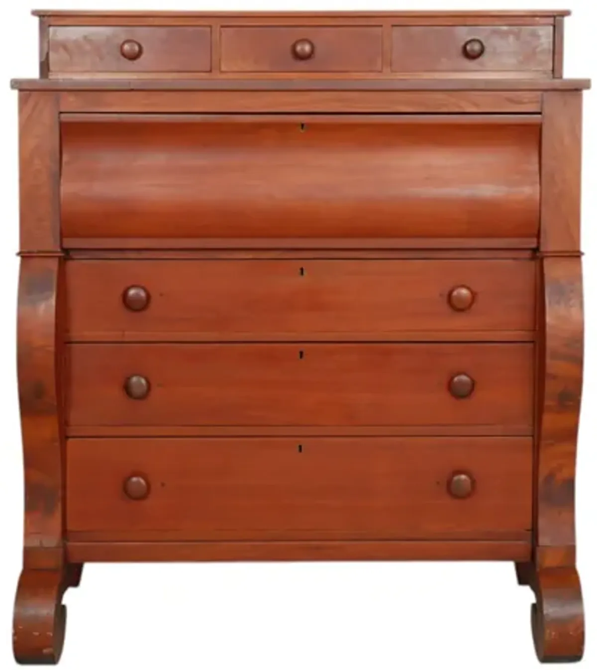 Antique American Empire Chest of Drawers - Interesting Things - brown