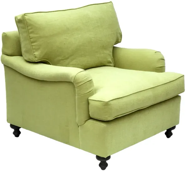 George Smith Armchair in Romo Linen - Fleur de Lex Antiques - green