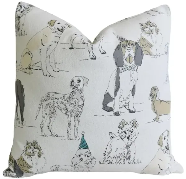 Doggie Puppy Mans Best Friend Pillow