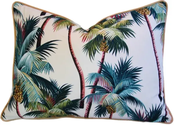 Tropical Coconut Palm Tree Pillow