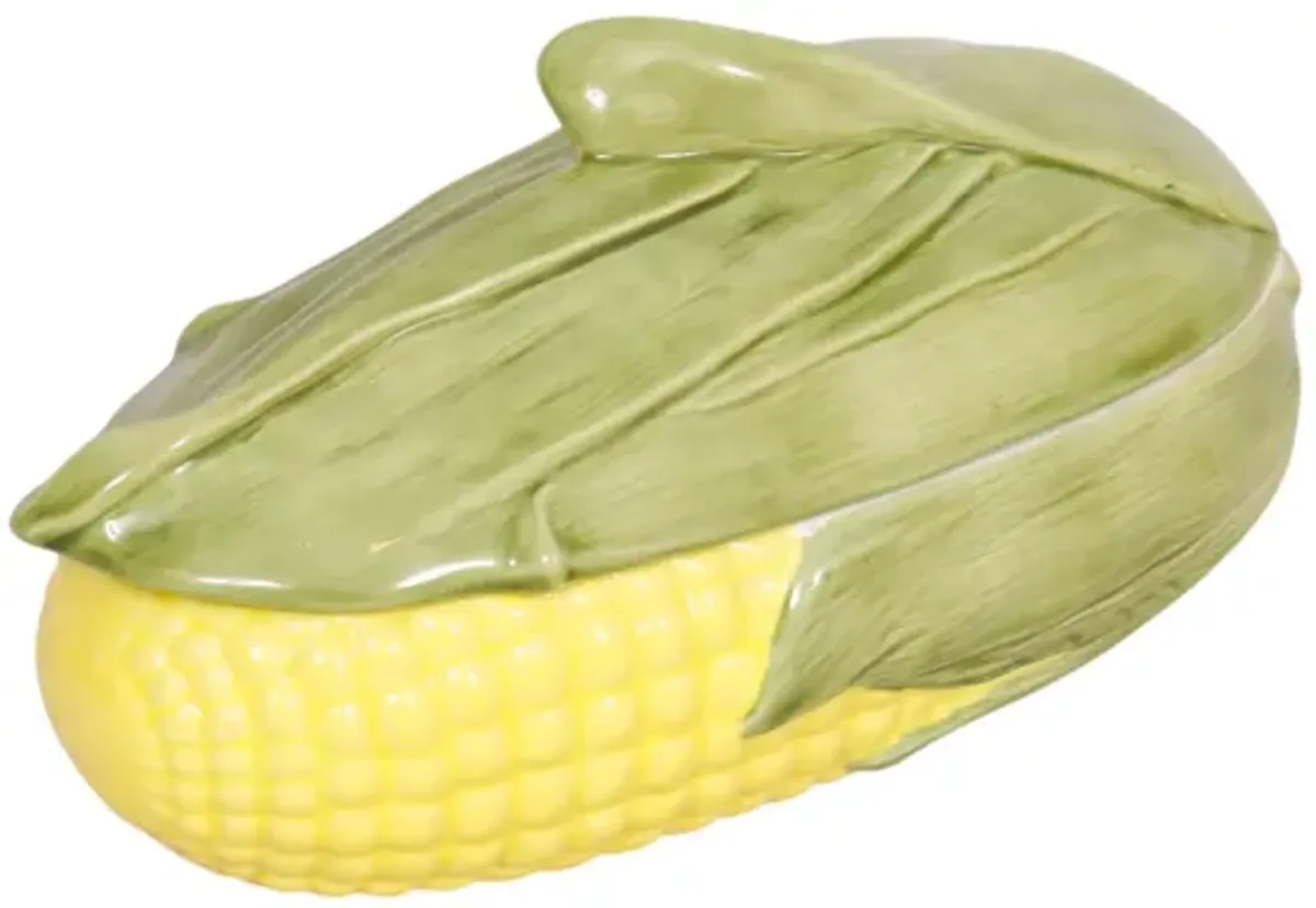 Corn King Ceramic Lidded Casserole Dish