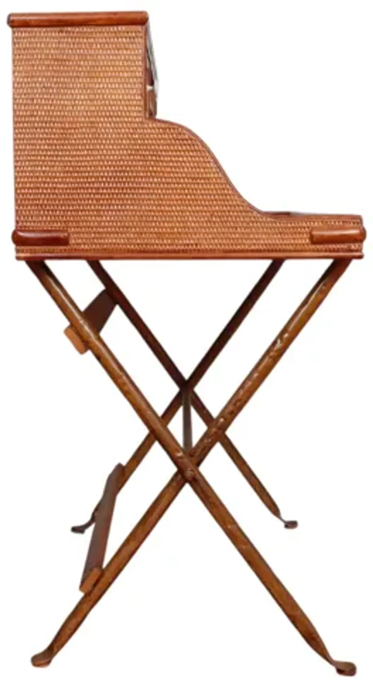 Rattan Campaign Writing Desk - Interesting Things - brown