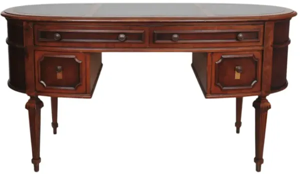 Oval Louis XVI Writing Desk - Interesting Things - brown