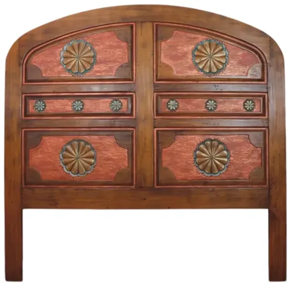 Southwestern King Size Headboard - Interesting Things - Handcrafted - brown