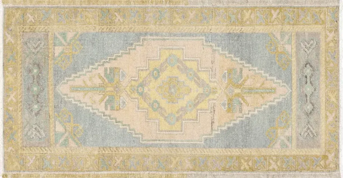 1960sTurkish Oushak Yastic -1'9" x 3'4"