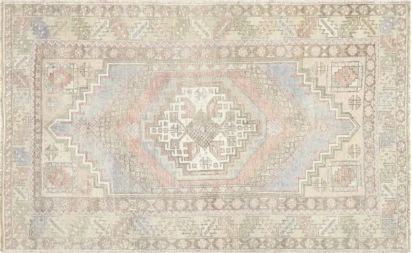 1960s Turkish Oushak Rug -3'8" x5'10"