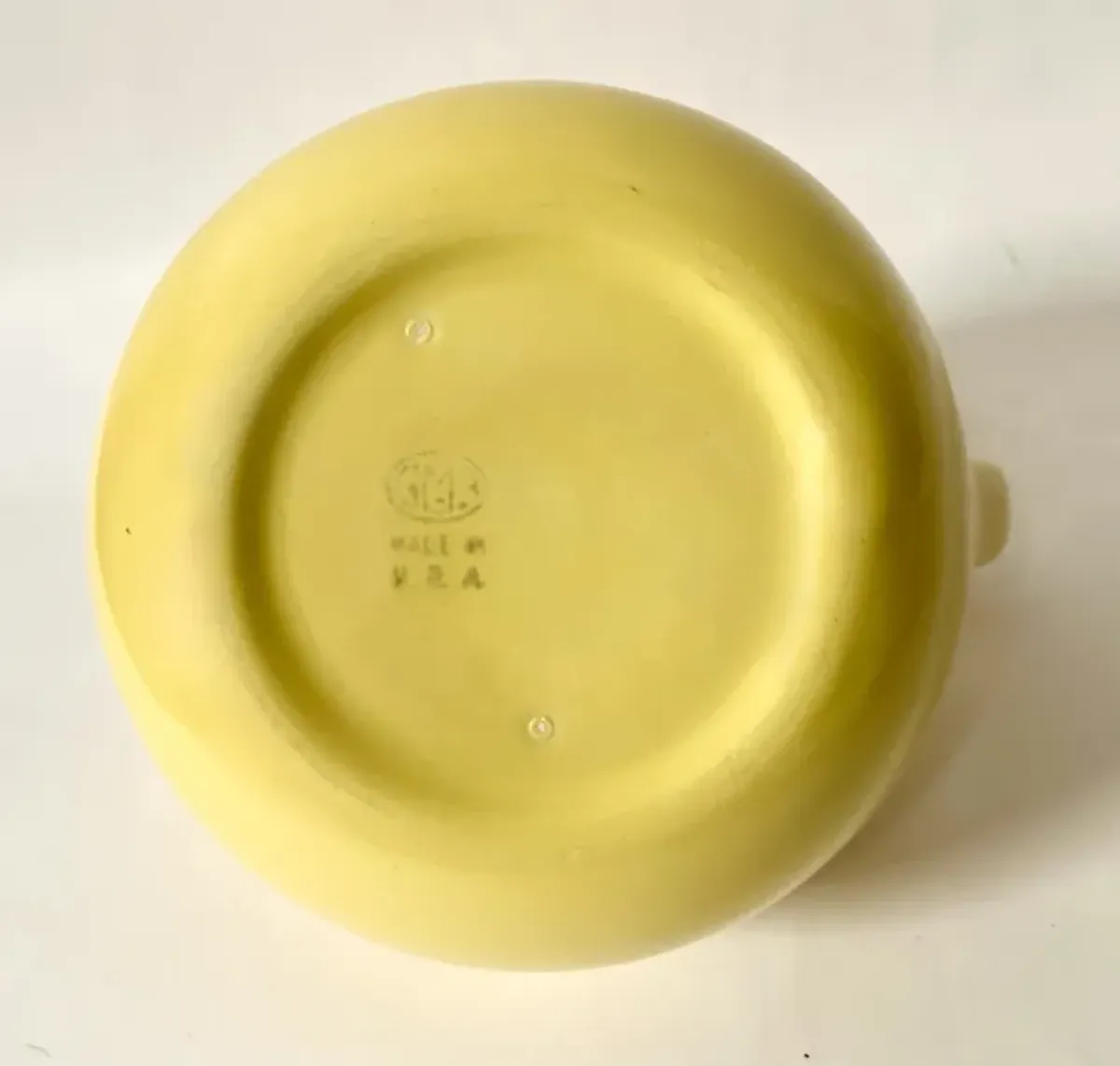 1930s Gladding McBean Ice-Lip Pitcher - The Emporium Ltd. - Yellow