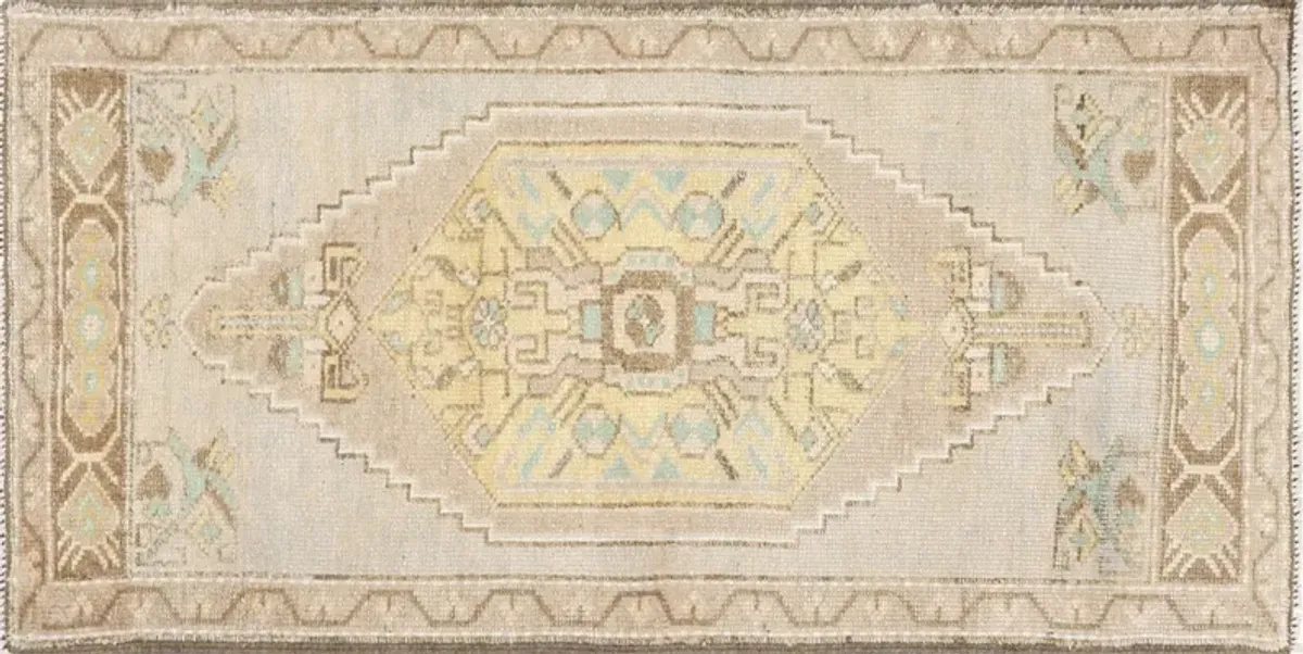 1960s Turkish Oushak Yastic -1'8" x 3'4"