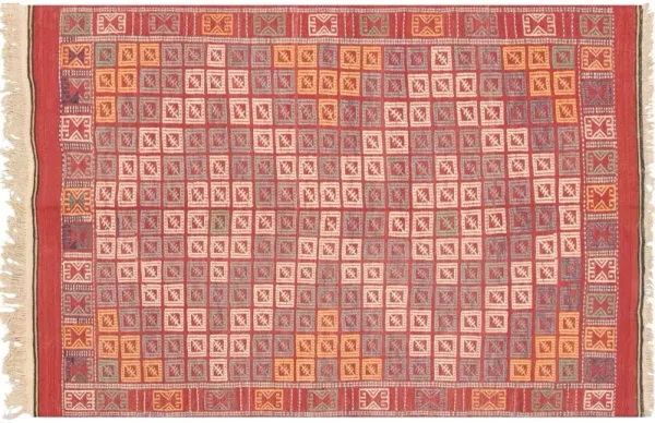 1960s Turkish Kilim - 4'7" x 6'9"