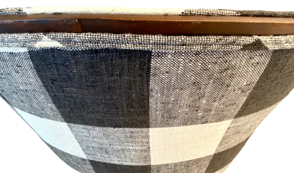 1940s Wing Back Wood Trimmed Chair