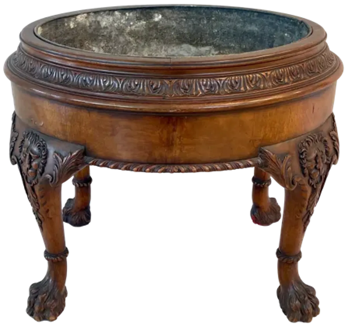Antique French Solid Walnut Jardiniere