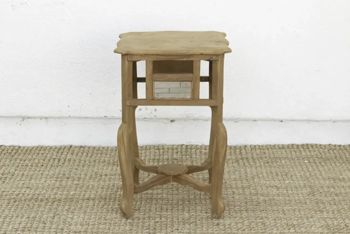 Small Antique Teak Colonial Side Table